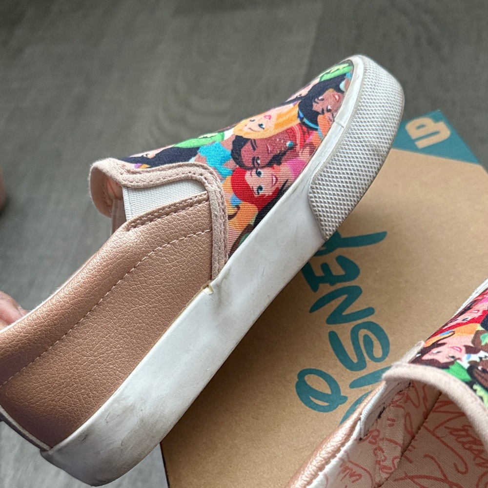 Kids' Multicolor princess Character Slip-On Sneakers - Picture 13 of 13